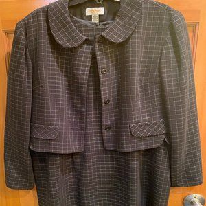 Talbots Black Dress with Jacket Size 12